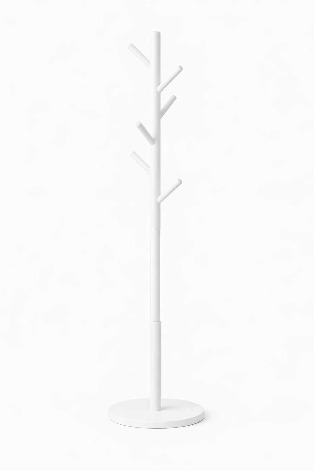 Dik Gövdeli Ahşap Askılık – Ağaç Formlu Modern Portmanto – 178 cm