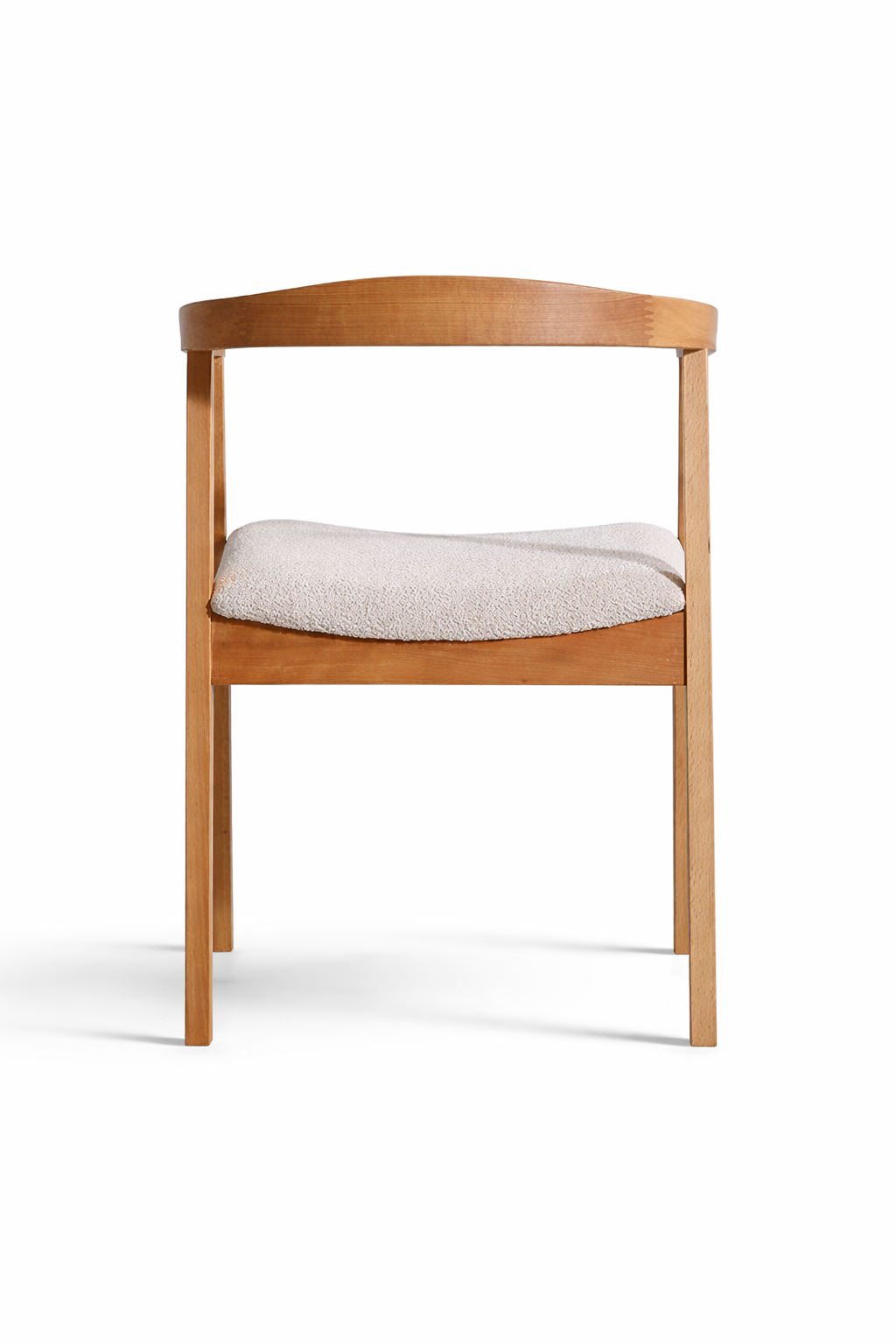 Falez Natural Kayın Ahşap Kolçaklı Sandalye Detaylı İşçilik Modern Şık Tasarım