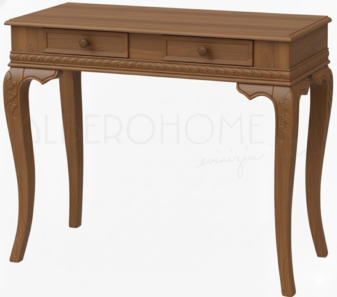 Flora El Oymalı Ahşap Dresuar 100 Cm – Rustik Country Tasarım