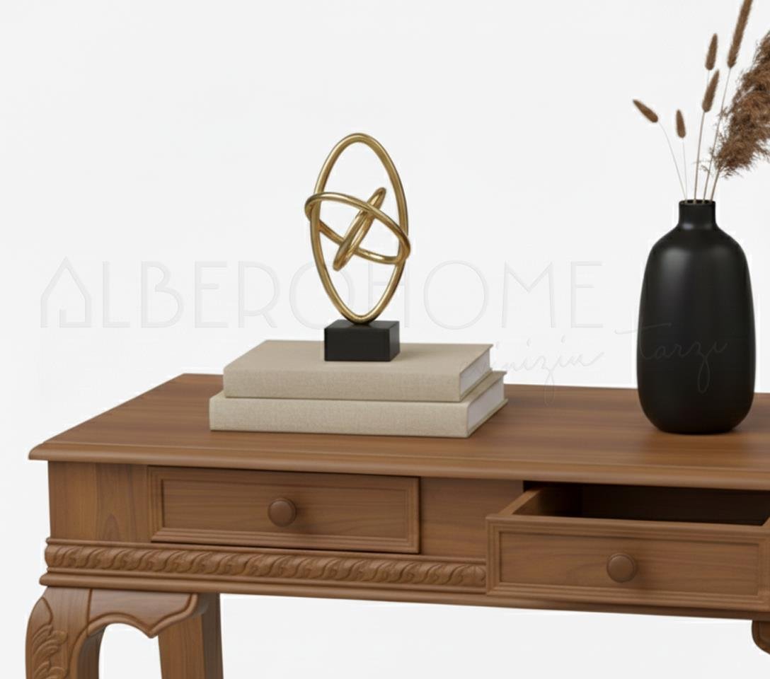 Flora El Oymalı Ahşap Dresuar 100 Cm – Rustik Country Tasarım