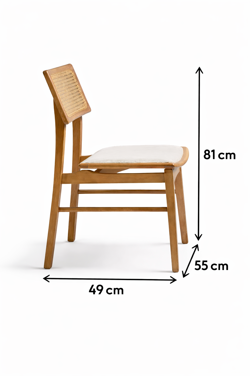 İskandinav Hazeran Ahşap Sandalye – Bohem Tasarım Doğal Ahşap Sandalye Modeli 2026