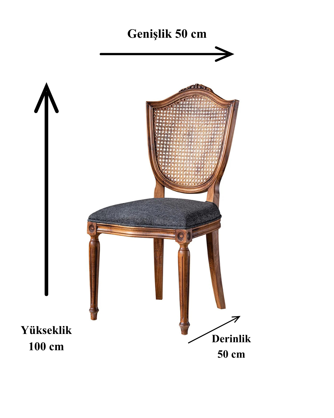Jardin Doğal Kayın Ahşap Hazeranlı Masif Sandalye Detaylı İşçilik Modern Şık Tasarım