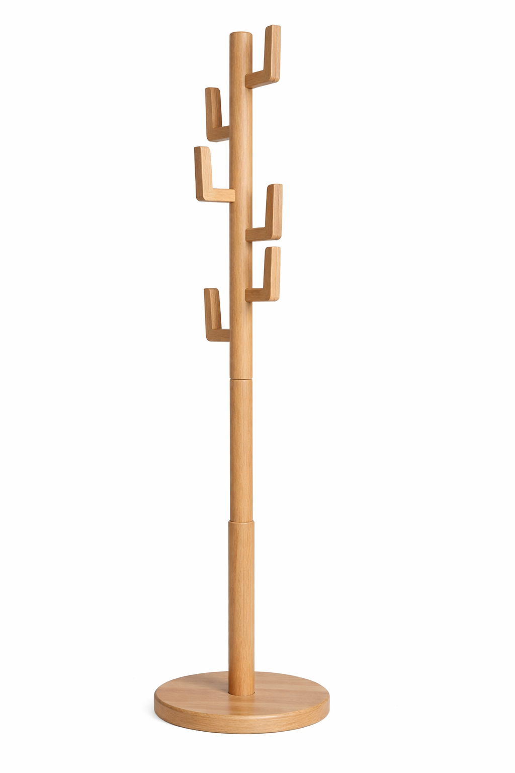 Kaktüs Askılık | El Yapımı Masif Ahşap Ayaklı Askı 178 cm