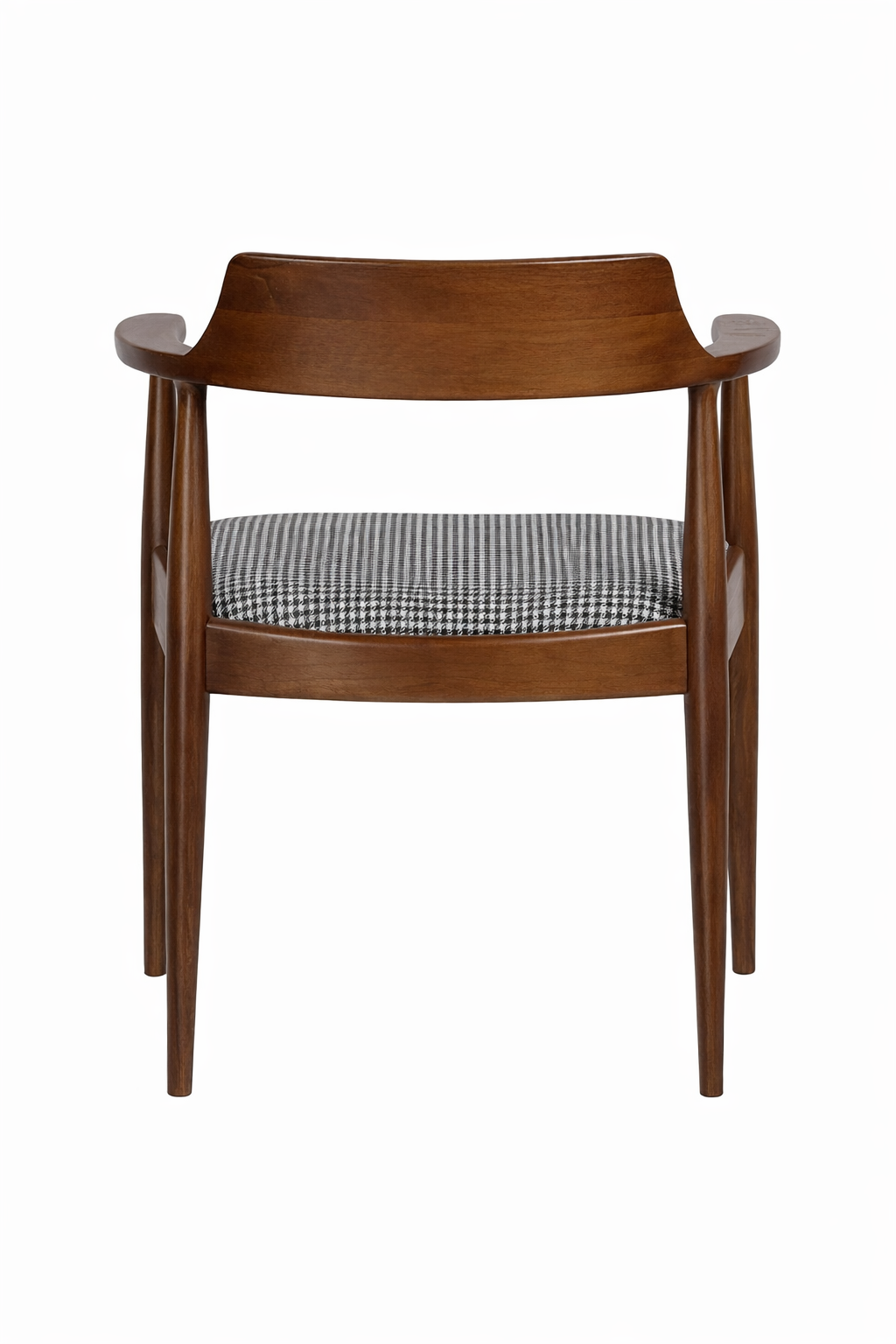 Kerben Natural Ahşap Ceviz Renk Kayın Sandalye Detaylı İşçilik Modern Şık Tasarım