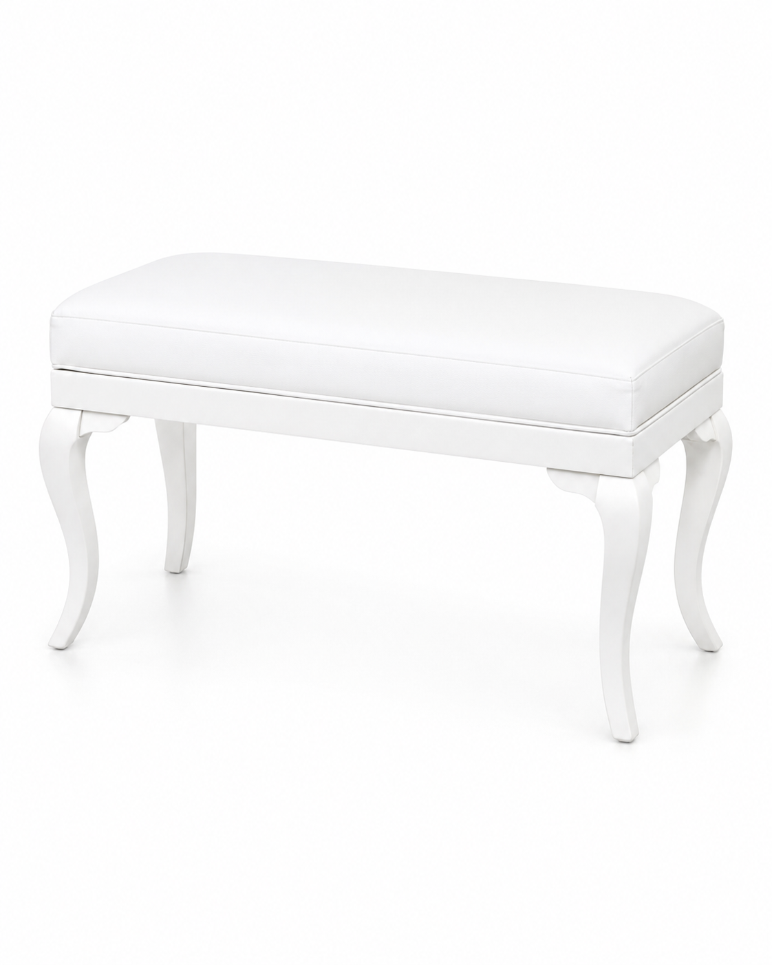 Klasik Bench Puf 90x42 cm Ahşap Ayaklı Oturma Pufu | Alberohome