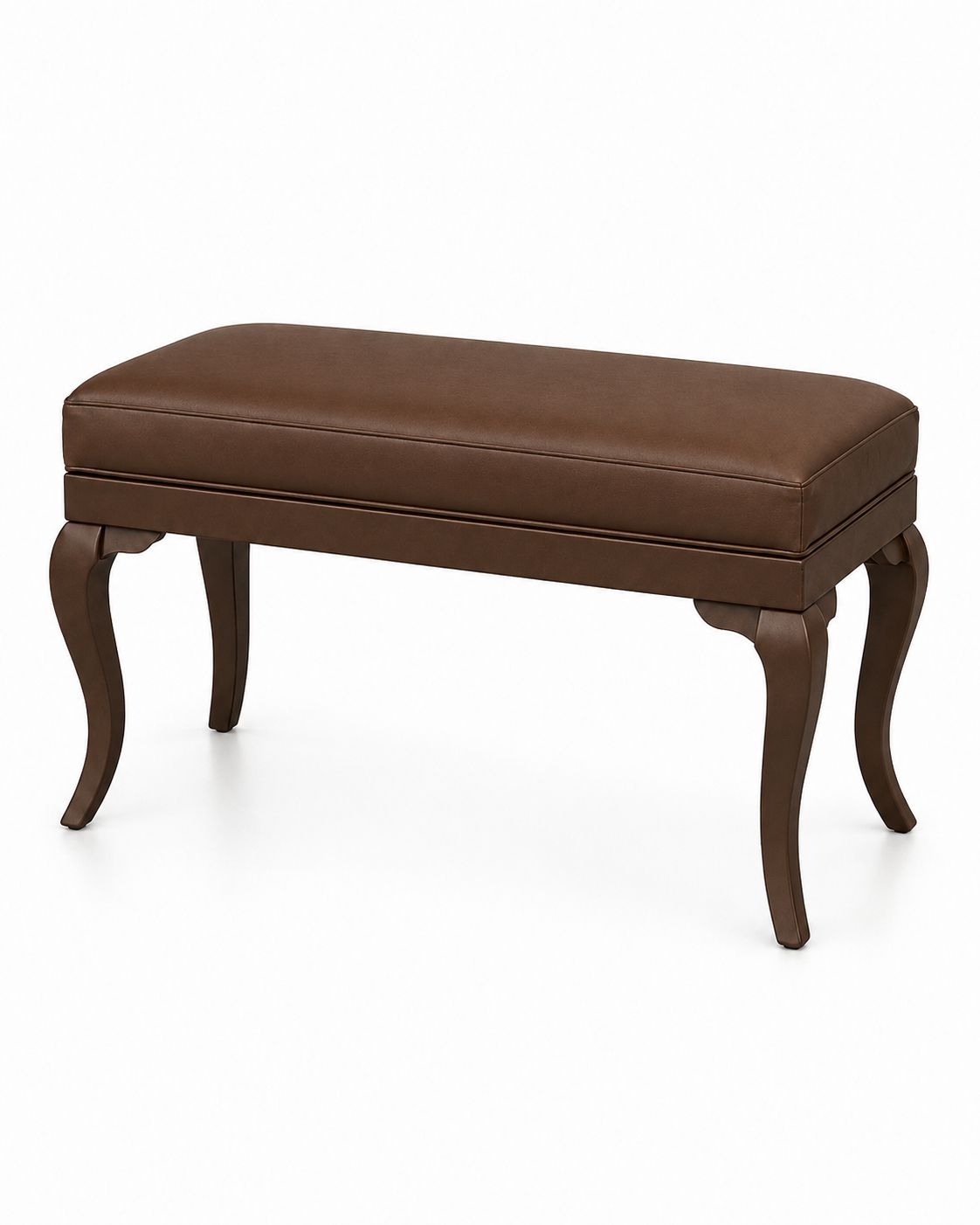 Klasik Bench Puf 90x42 cm Ahşap Ayaklı Oturma Pufu | Alberohome