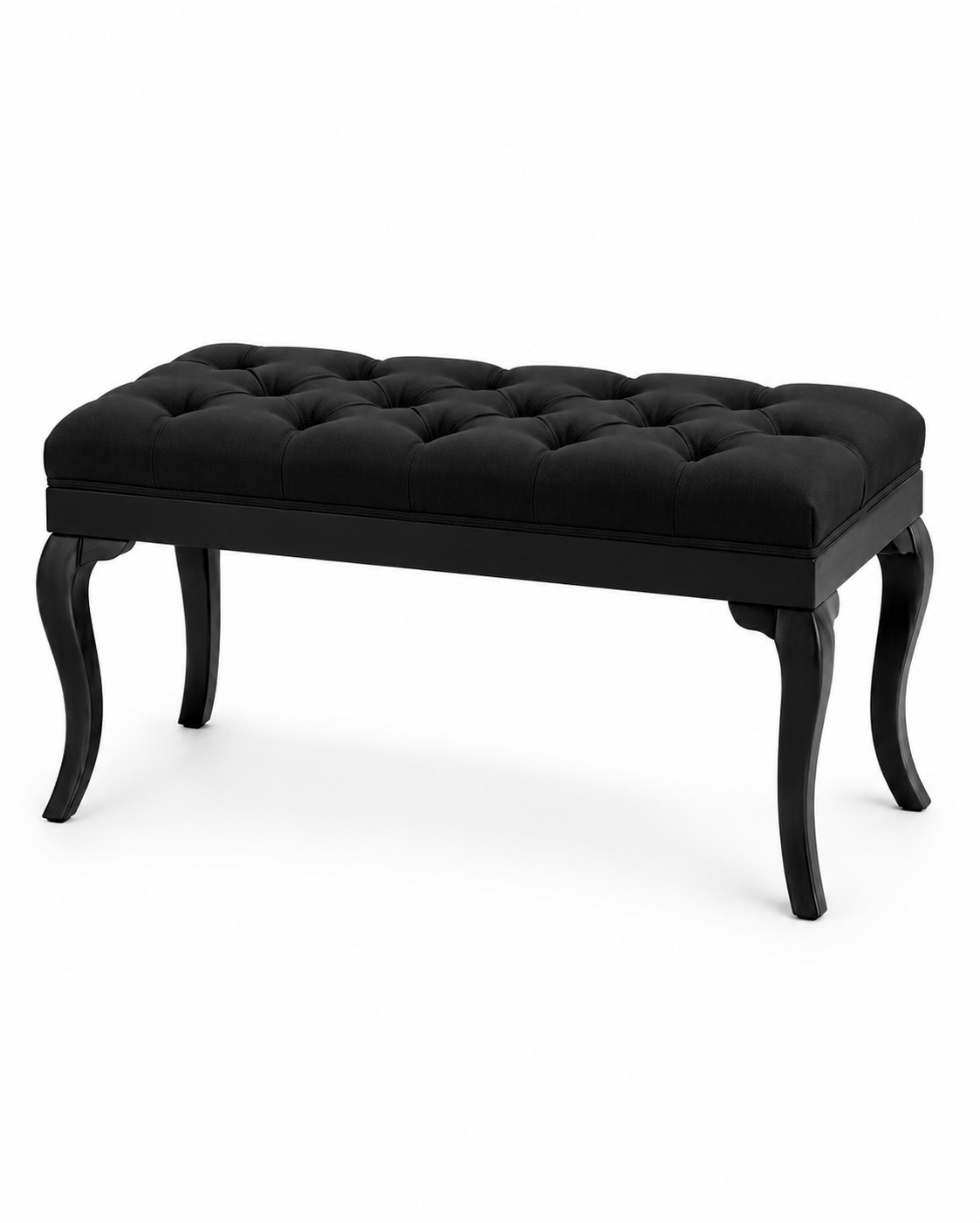 Klasik Kapitoneli Puf Bench 122x42 cm – Beyaz