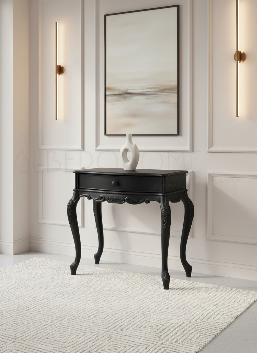 Lara El Oyması Ahşap Lükens Dresuar 80 Cm – Country Tasarım