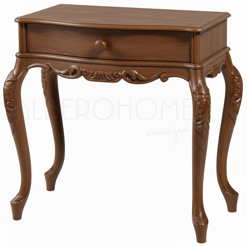 Lara El Oyması Ahşap Lükens Dresuar 80 Cm – Country Tasarım