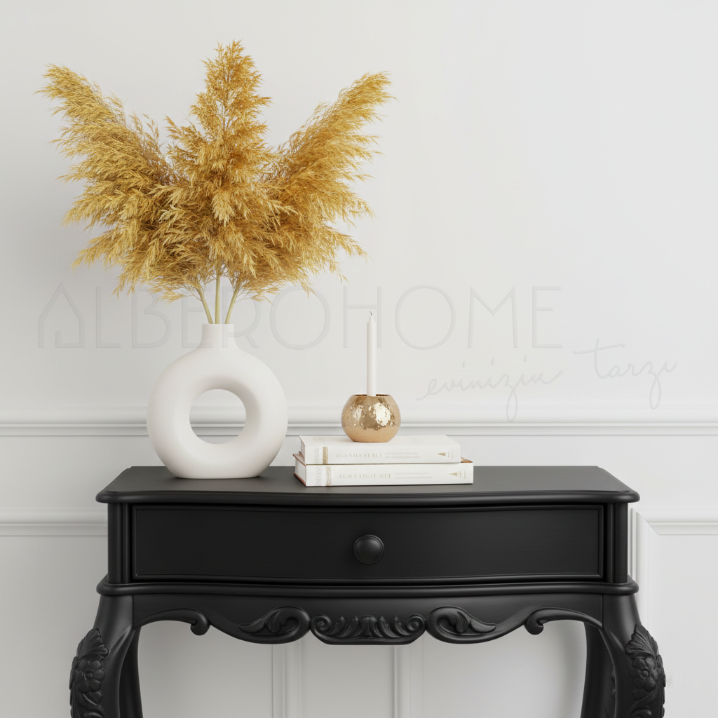 Lara El Oyması Ahşap Lükens Dresuar 80 Cm – Country Tasarım