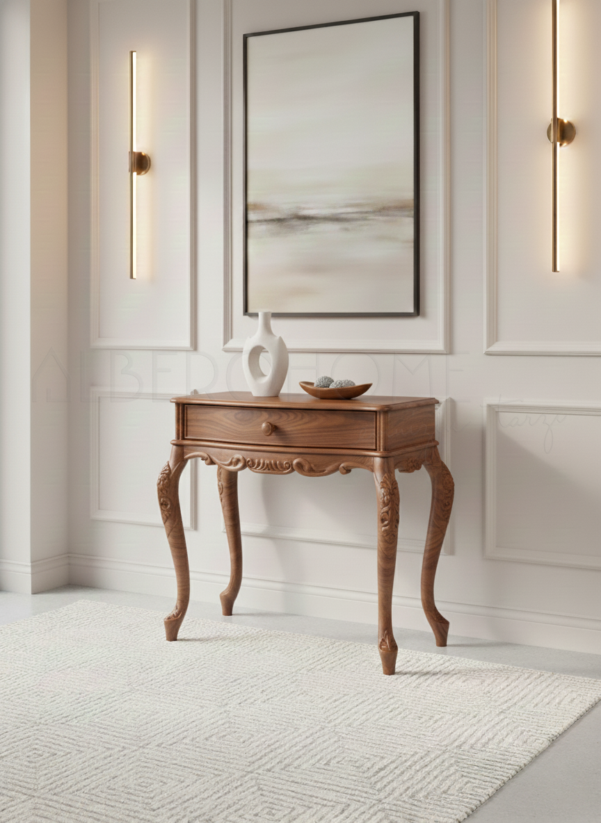 Lara El Oyması Ahşap Lükens Dresuar 80 Cm – Country Tasarım