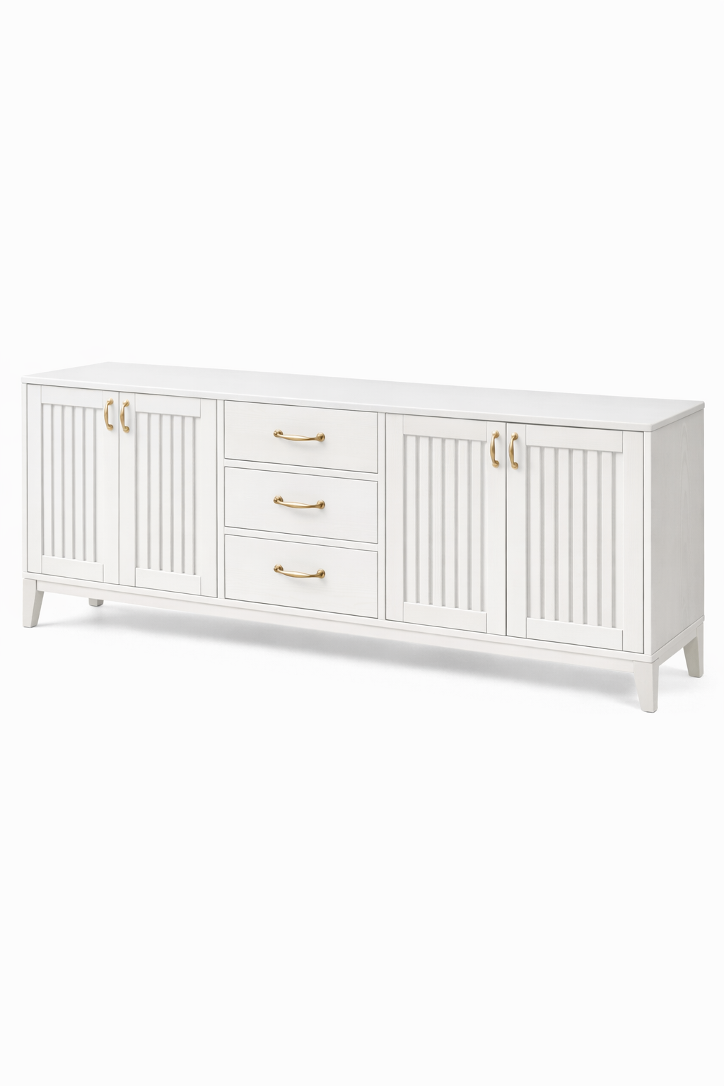 Linea Kapaklı Ahşap Konsol – Çekmeceli Geniş Depolama Ünitesi – 200 × 43 × 80 cm