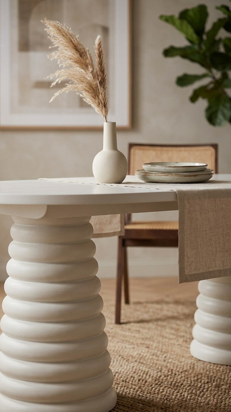 LUNA RING 180 – Oval Class Konik Ayak Açılır Yemek Masası