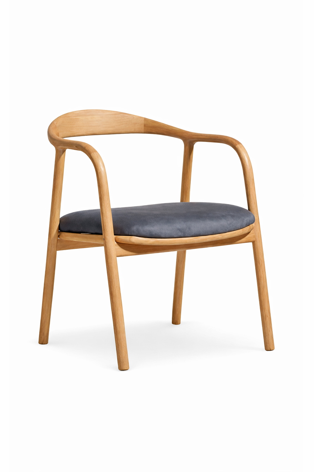 Lunera Masif Ahşap Yuvarlak Masa ve Sandalye Takımı (100×100 cm – 4 Kişilik)