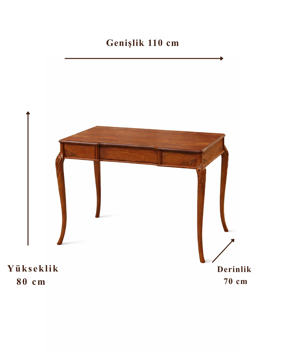 Luvora Ahşap Çalışma Masası