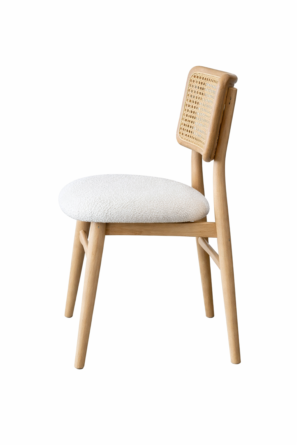 Mabel Natural Ahşap Hazeranlı Kayın Sandalye Detaylı İşçilik Modern Şık Tasarım 