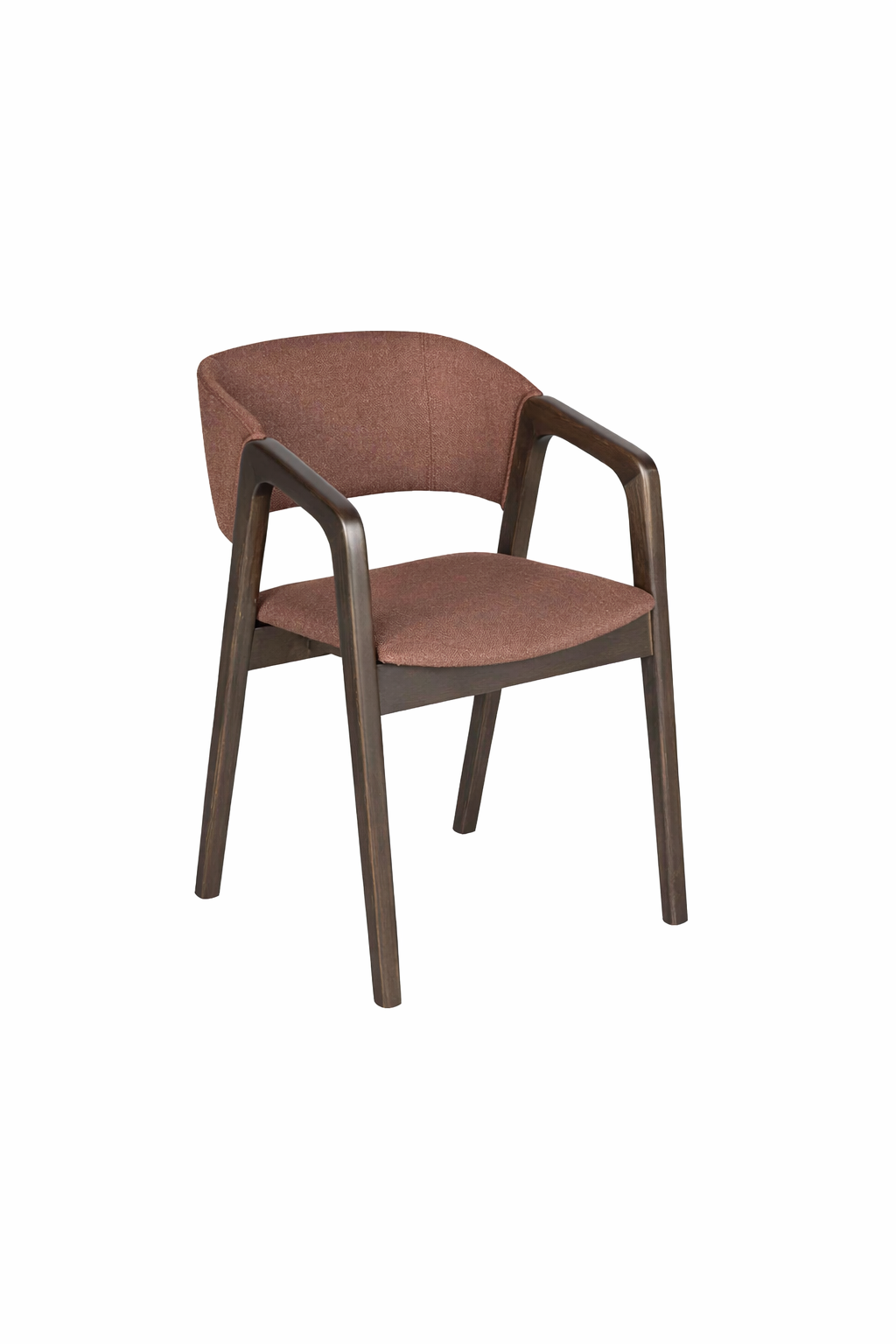 Margherita Doğal Ahşap Döşemeli Ceviz Kollu Sandalye El İşçiliği Modern İskandinav Tasarım