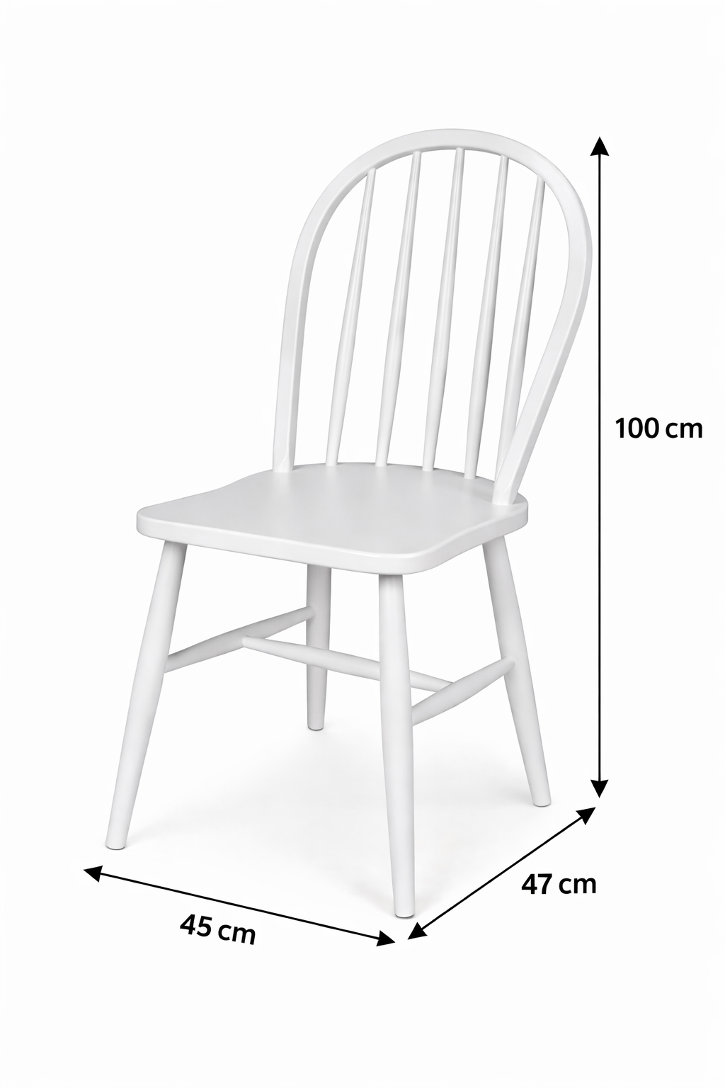 Miranda Doğal Ahşap Kayın Beyaz Renk Sandalye Detaylı İşçilik Modern Şık Tasarım