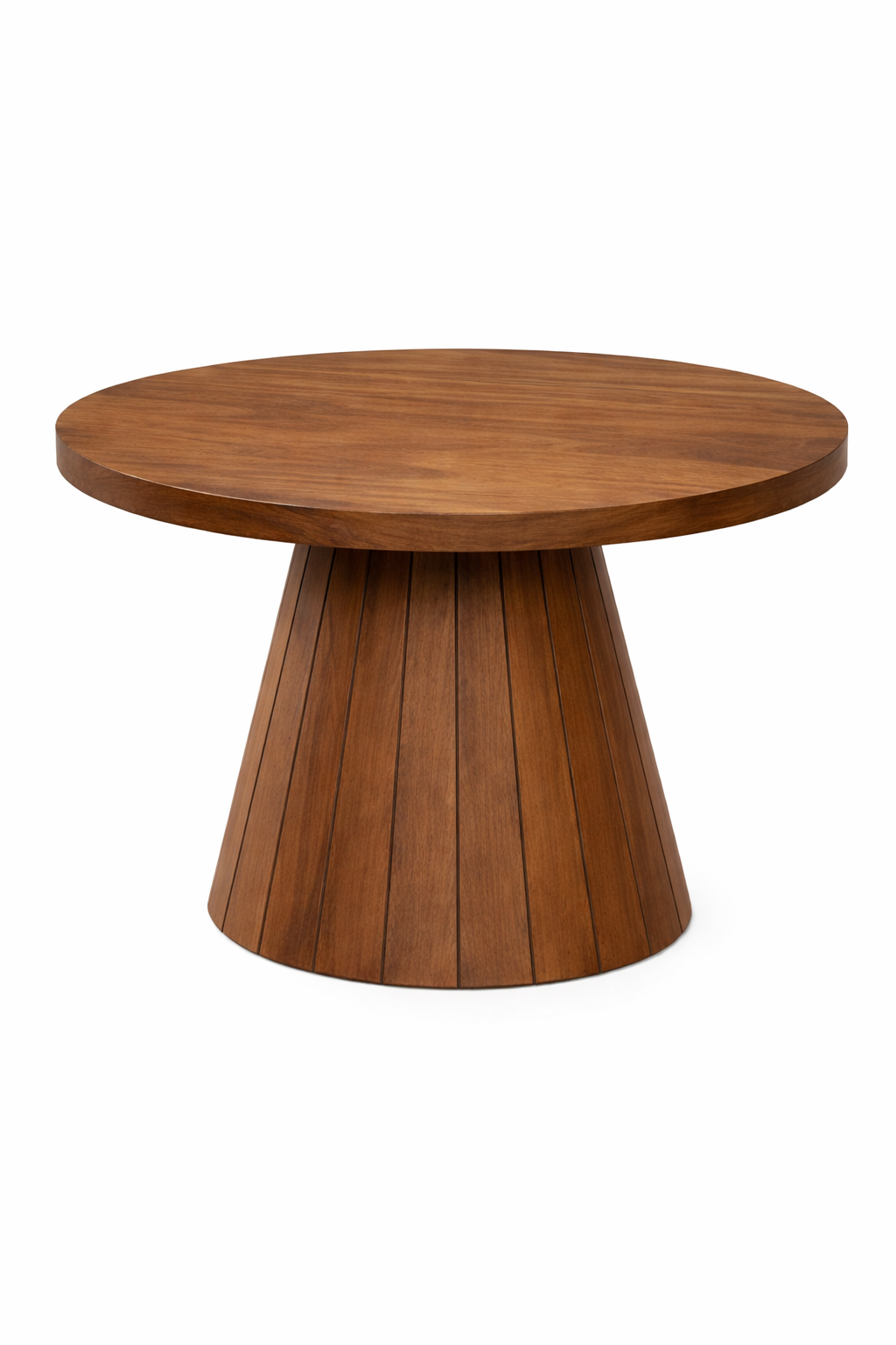 Modern Yuvarlak Orta Sehpa 80x48 cm Konik Ayak Tasarım | Alberohome