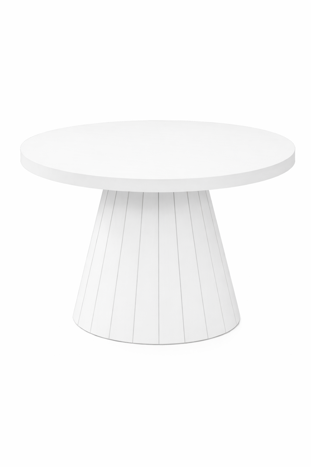 Modern Yuvarlak Orta Sehpa 80x48 cm Konik Ayak Tasarım | Alberohome