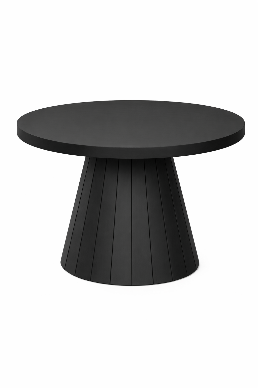 Modern Yuvarlak Orta Sehpa 80x48 cm Konik Ayak Tasarım | Alberohome
