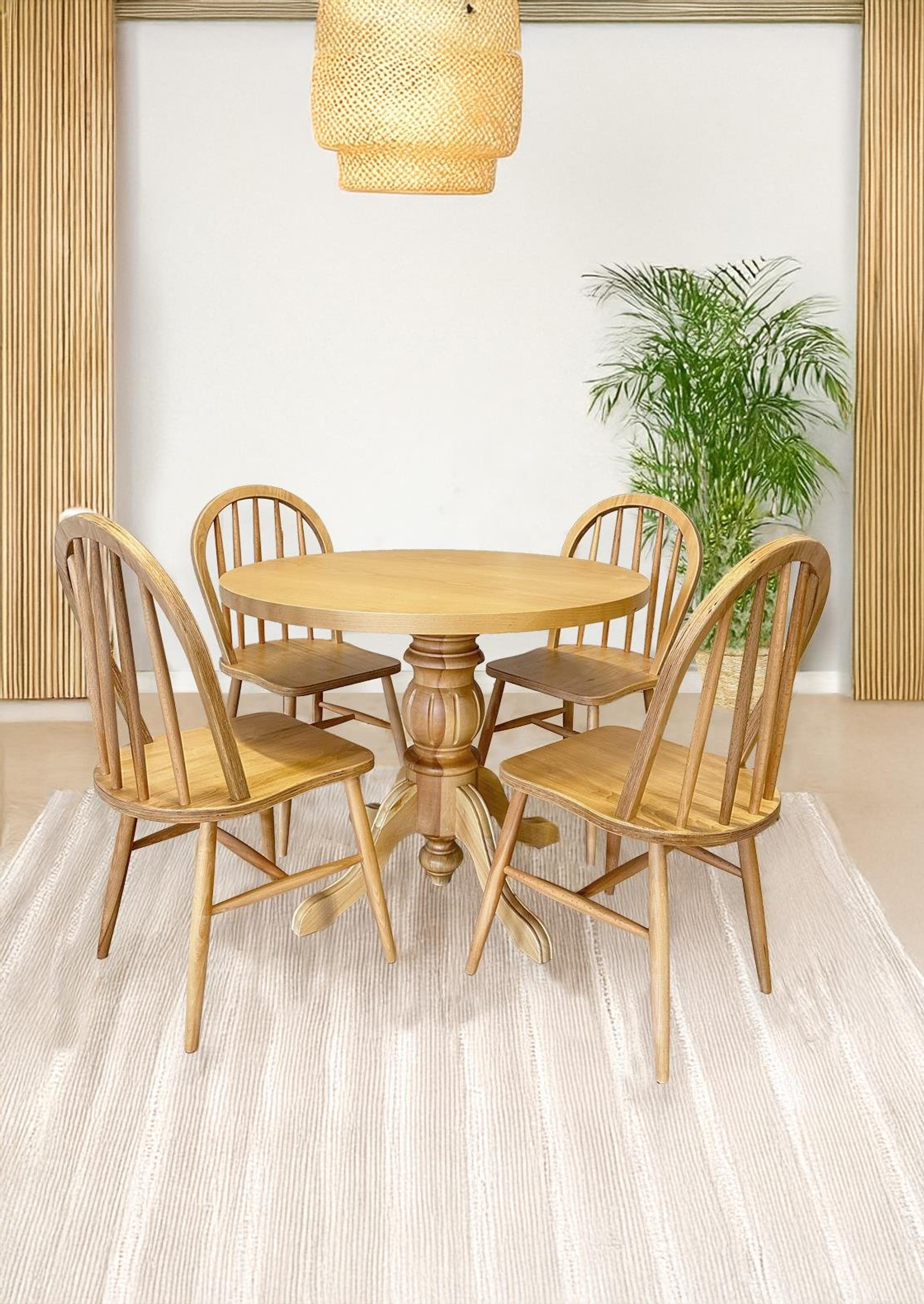 Mostar Ahşap Masa Takımı 90x90