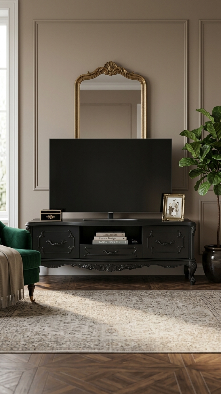 Napoli Aynalı Plazma TV Ünitesi | Alberohome