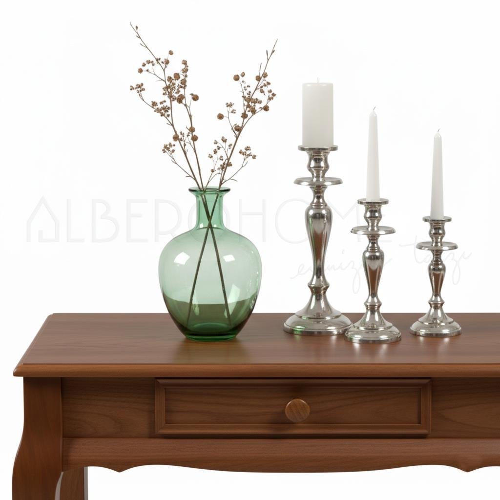 Nehir El Oyması Ahşap Rustik Dresuar 80 Cm – Country Tasarım