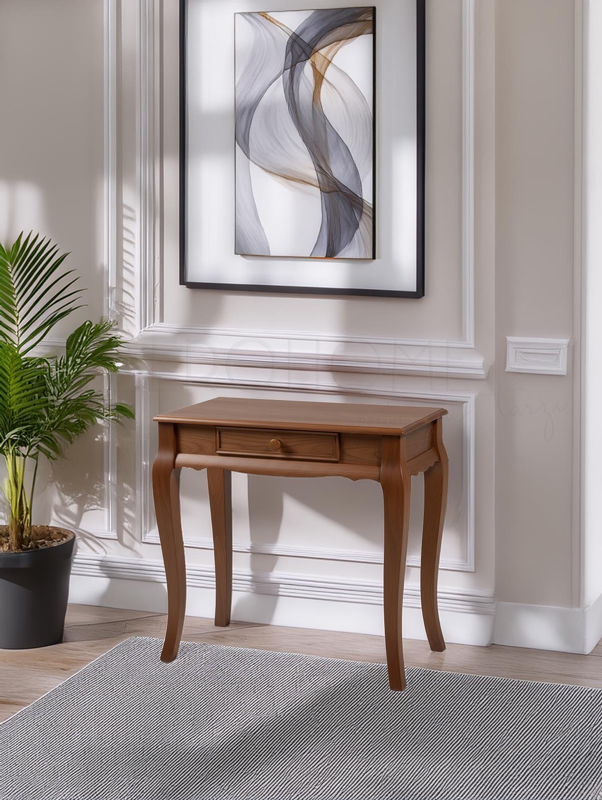 Nehir El Oyması Ahşap Rustik Dresuar 80 Cm – Country Tasarım