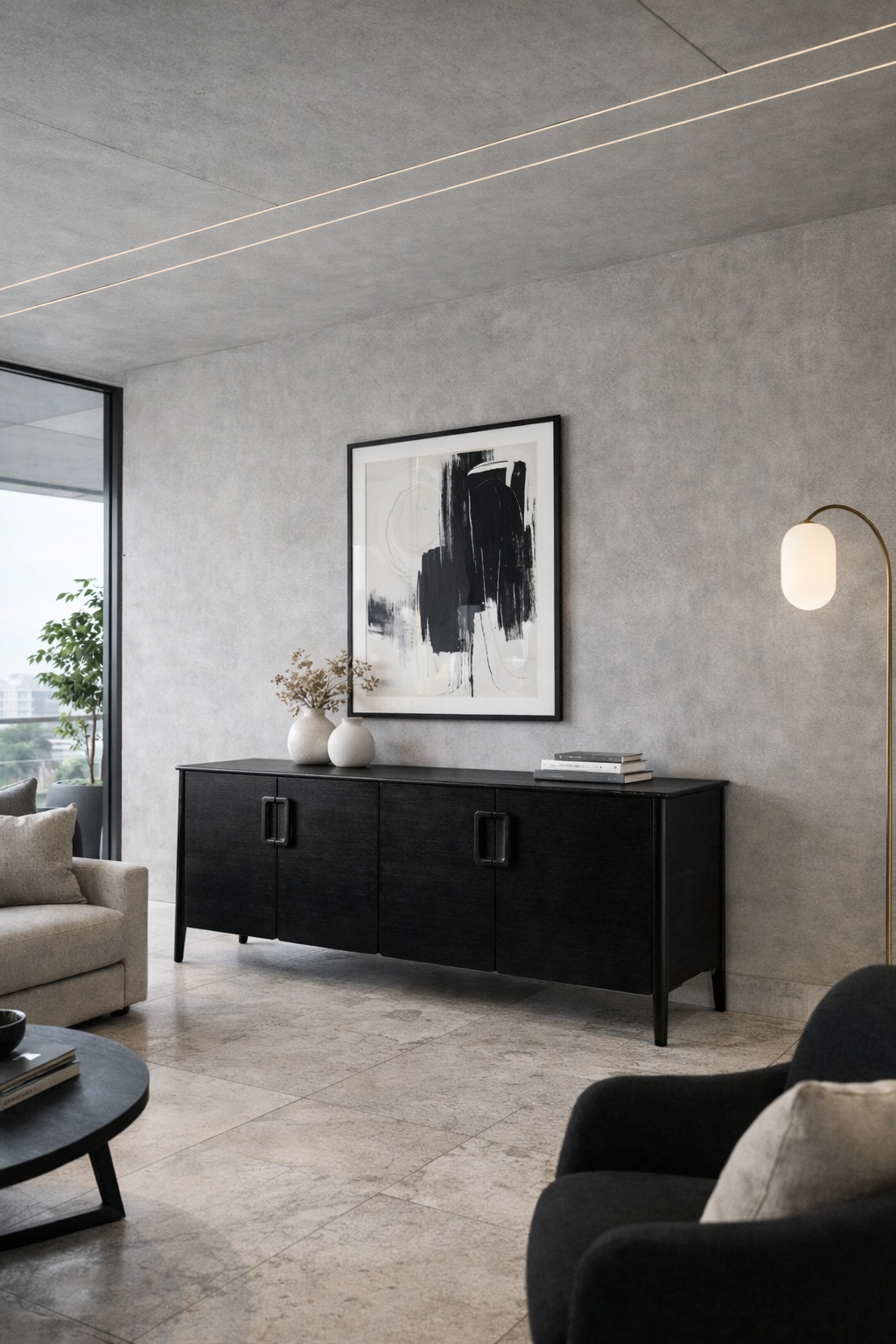 Nova Çerçeveli Kapaklı Ahşap Konsol – Geniş Depolama Alanlı Salon ve Yemek Odası Konsolu – 180 cm