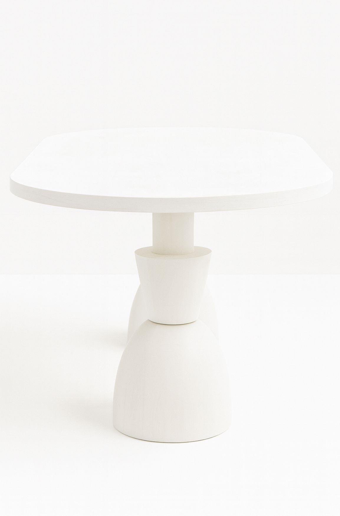 Oval Ahşap Yemek Masası 160x90 cm – Masif Tornalı Ayaklı Modern Tasarım