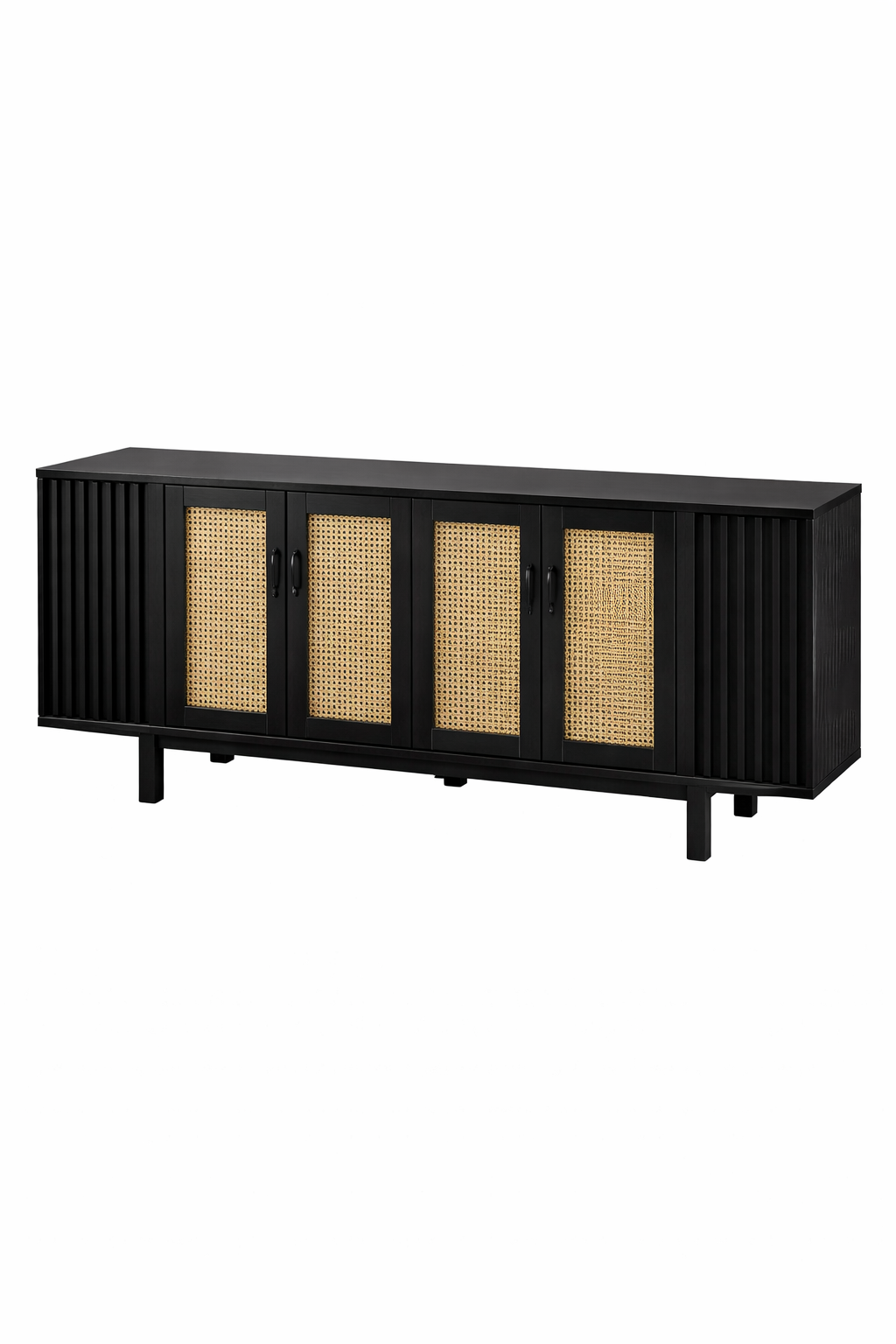 Panelli Kapaklı Ahşap Konsol – Modern Salon ve Antre Konsolu – 200 × 42 × 80 cm