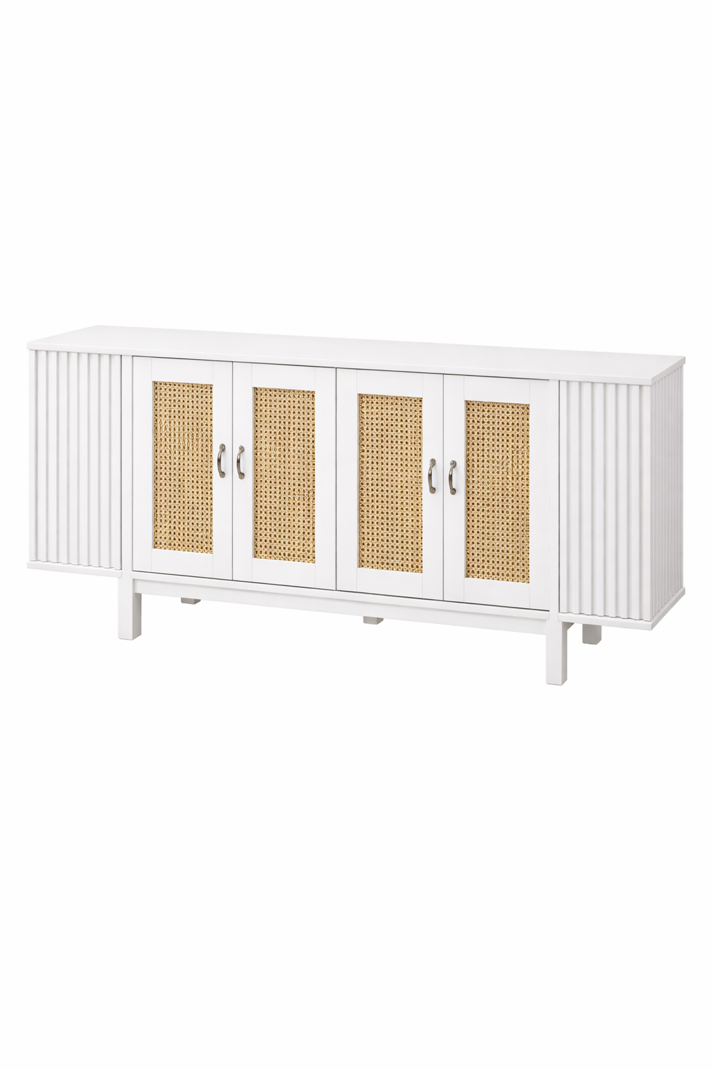 Panelli Kapaklı Ahşap Konsol – Modern Salon ve Antre Konsolu – 200 × 42 × 80 cm