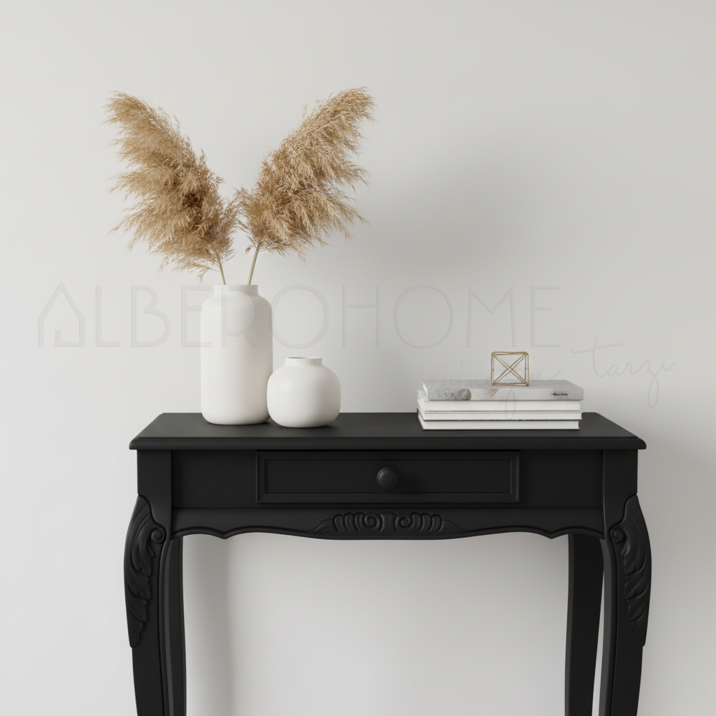 Paris El Oyması Ahşap Rustik Dresuar 80 Cm – Country Tasarım