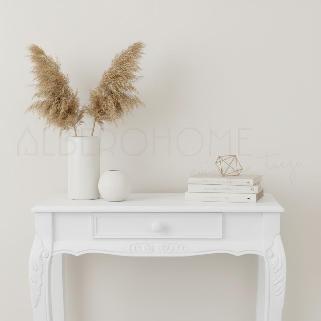 Paris El Oyması Ahşap Rustik Dresuar 80 Cm – Country Tasarım