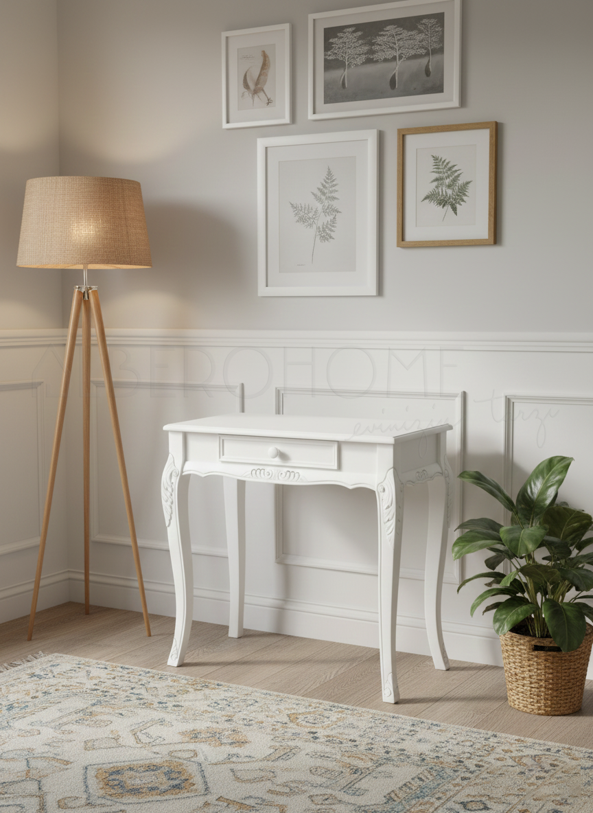 Paris El Oyması Ahşap Rustik Dresuar 80 Cm – Country Tasarım