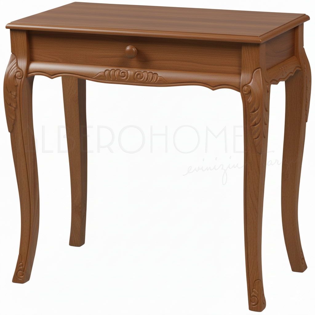 Paris El Oyması Ahşap Rustik Dresuar 80 Cm – Country Tasarım