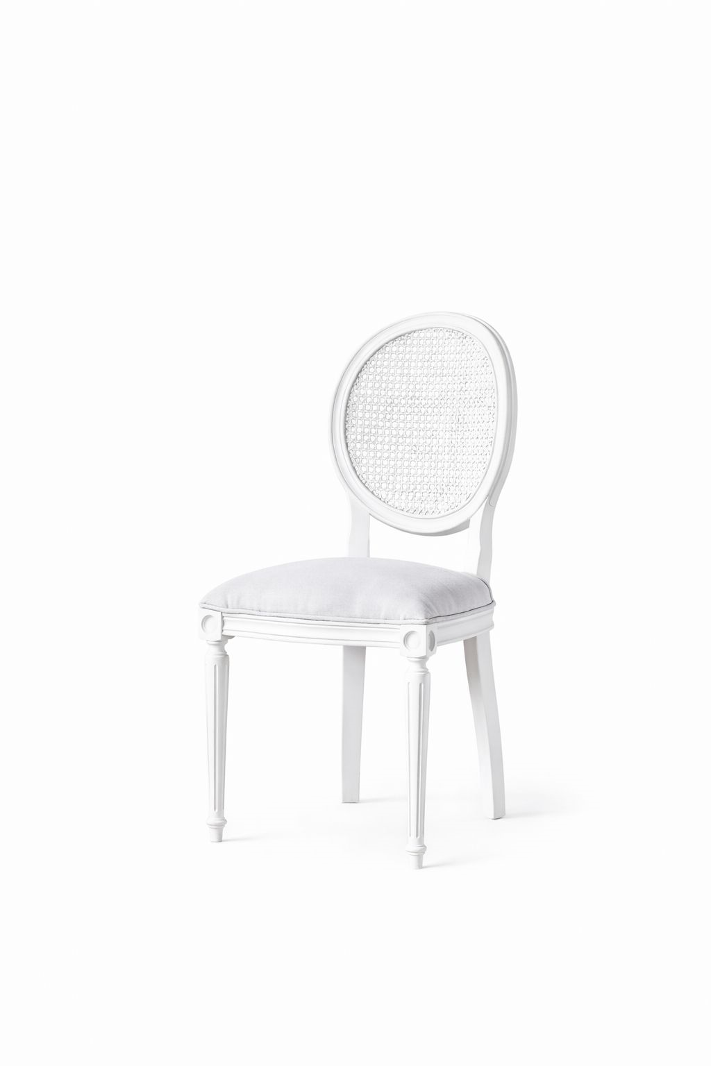 Pissenlit Doğal Ahşap Kayın Beyaz Renk Hazeranlı Sandalye Detaylı İşçilik Modern Şık Tasarım