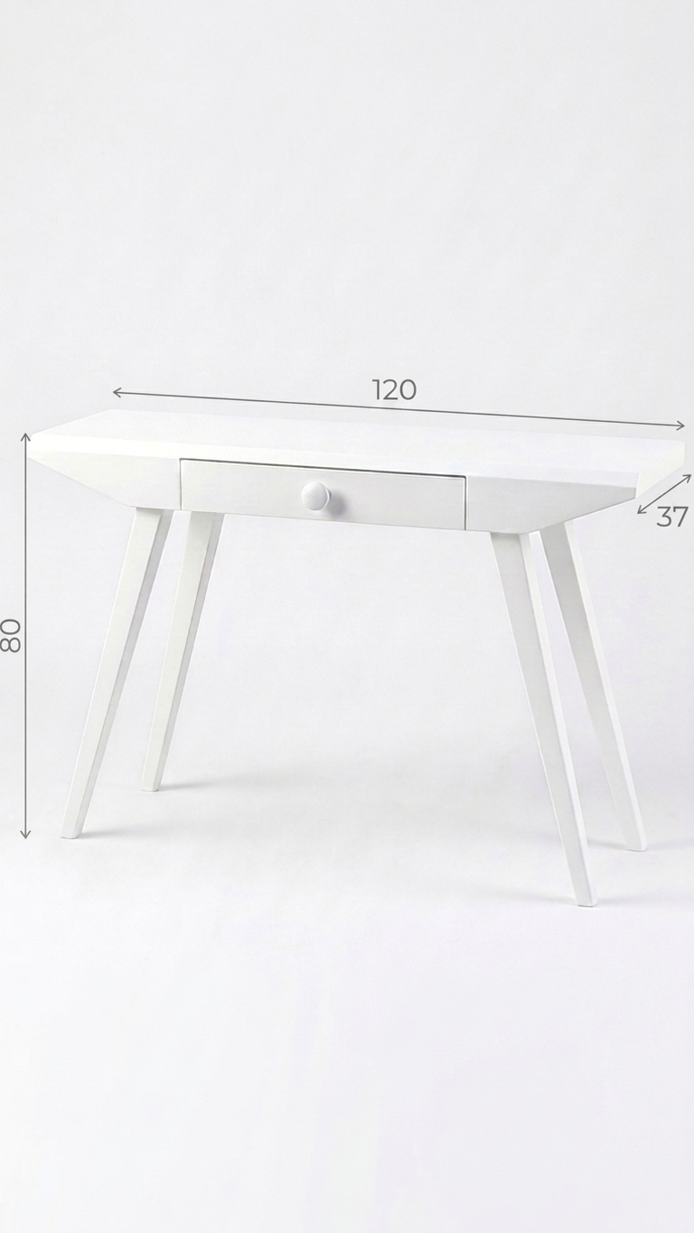 Poli Meşe Dresuar 120 cm – Modern Ahşap Dresuar | Alberohome