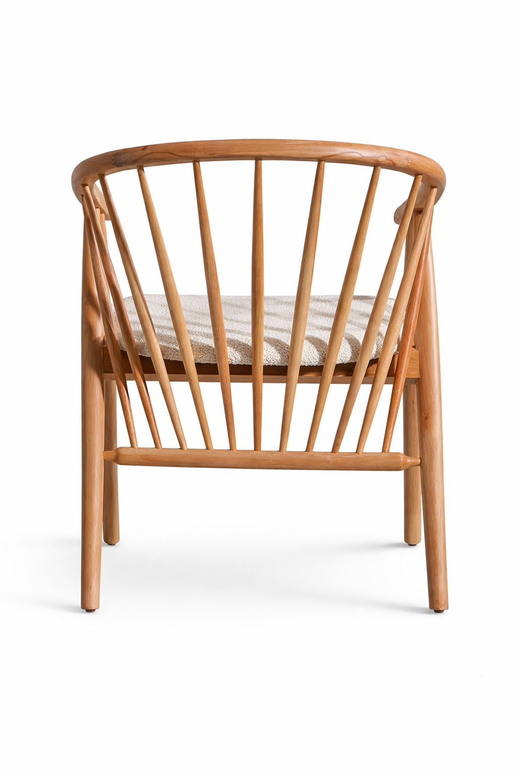 Rizoma Natural Ahşap Kayın Sandalye Detaylı İşçilik Modern Şık Tasarım