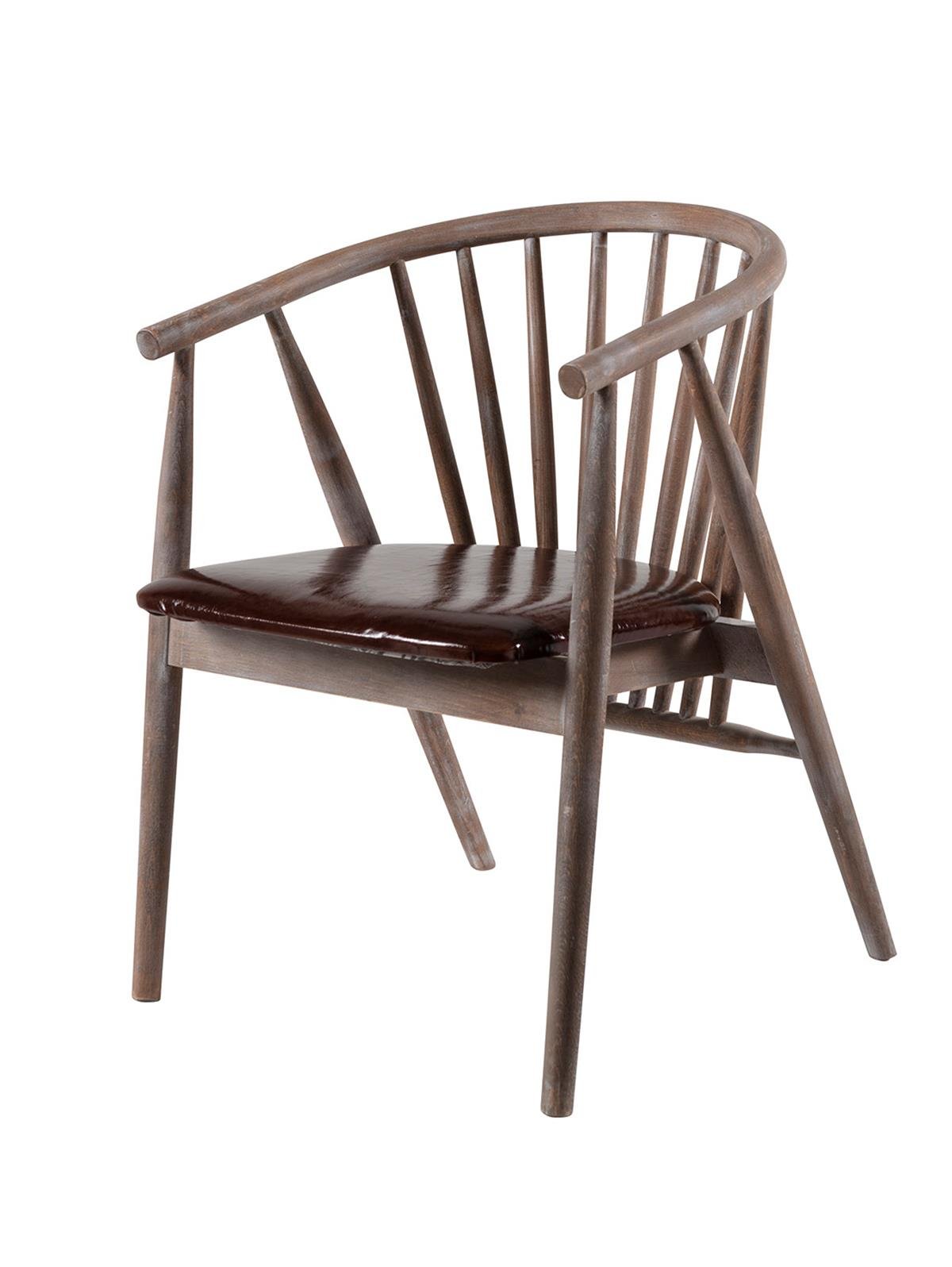 Rizoma Sandalye Eskitme - Kahve Deri