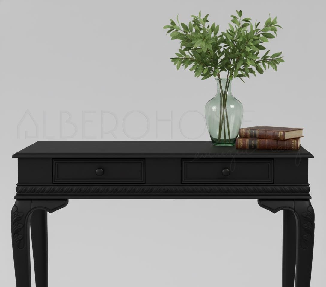 Rosa El Oyması Ahşap Lükens Dresuar 100 Cm – Country Tasarım