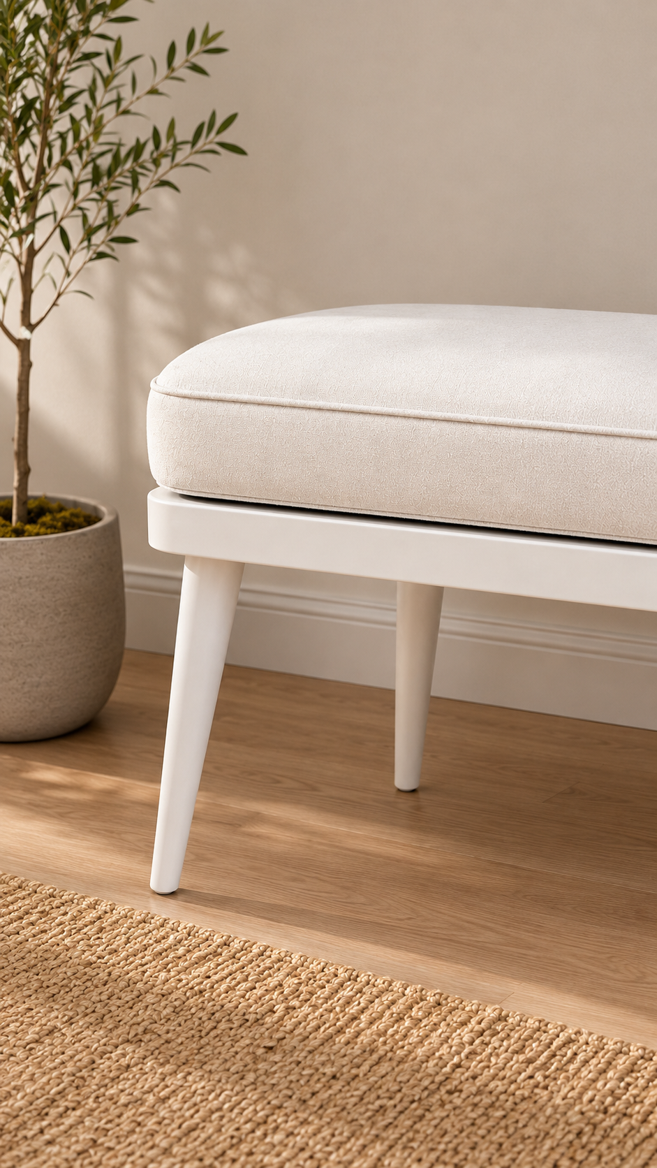 Siyah Puf Bench 90x40x43 cm