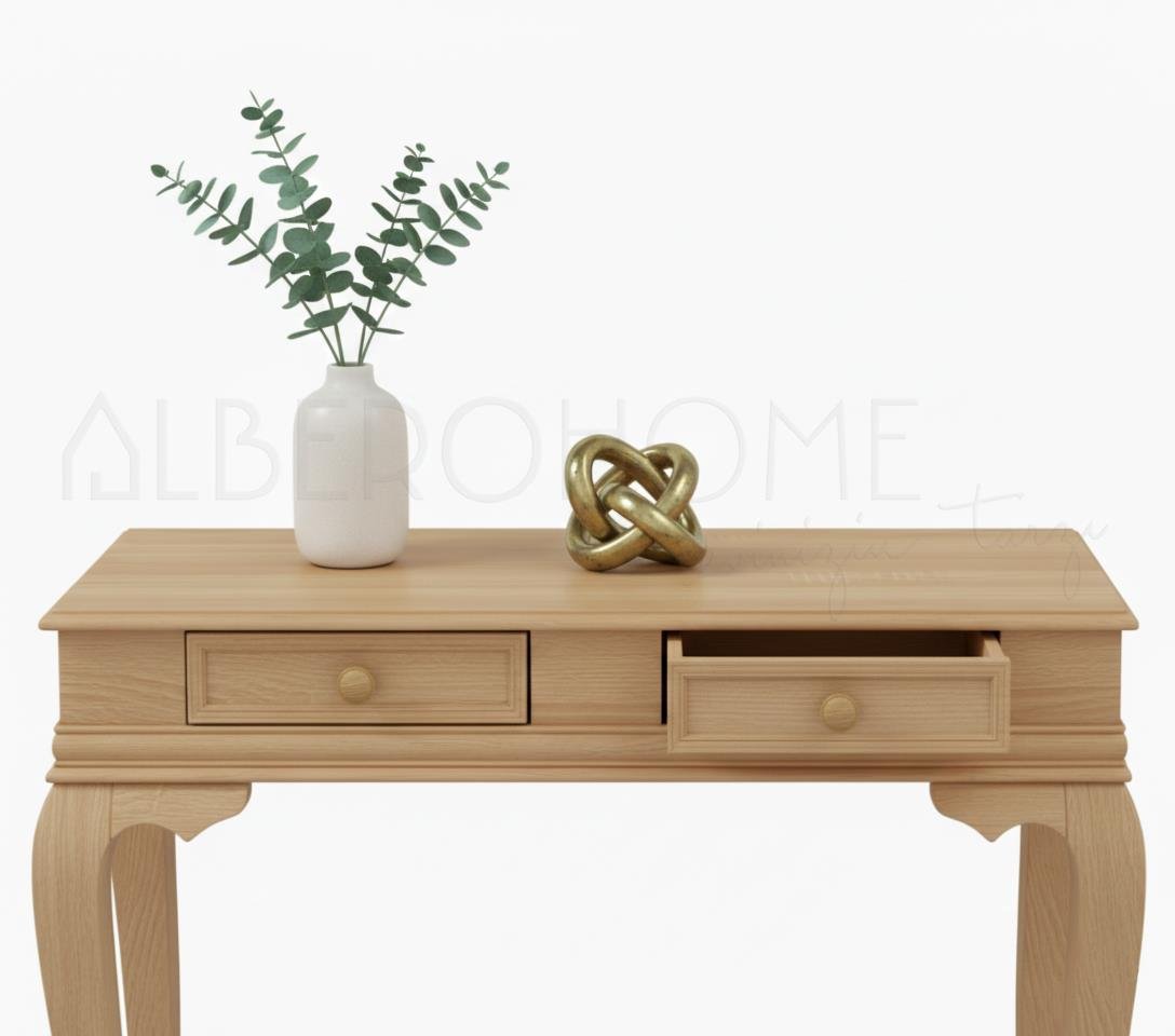 Vera Doğal Ahşap Dresuar 100 Cm – Rustik Country Tasarım