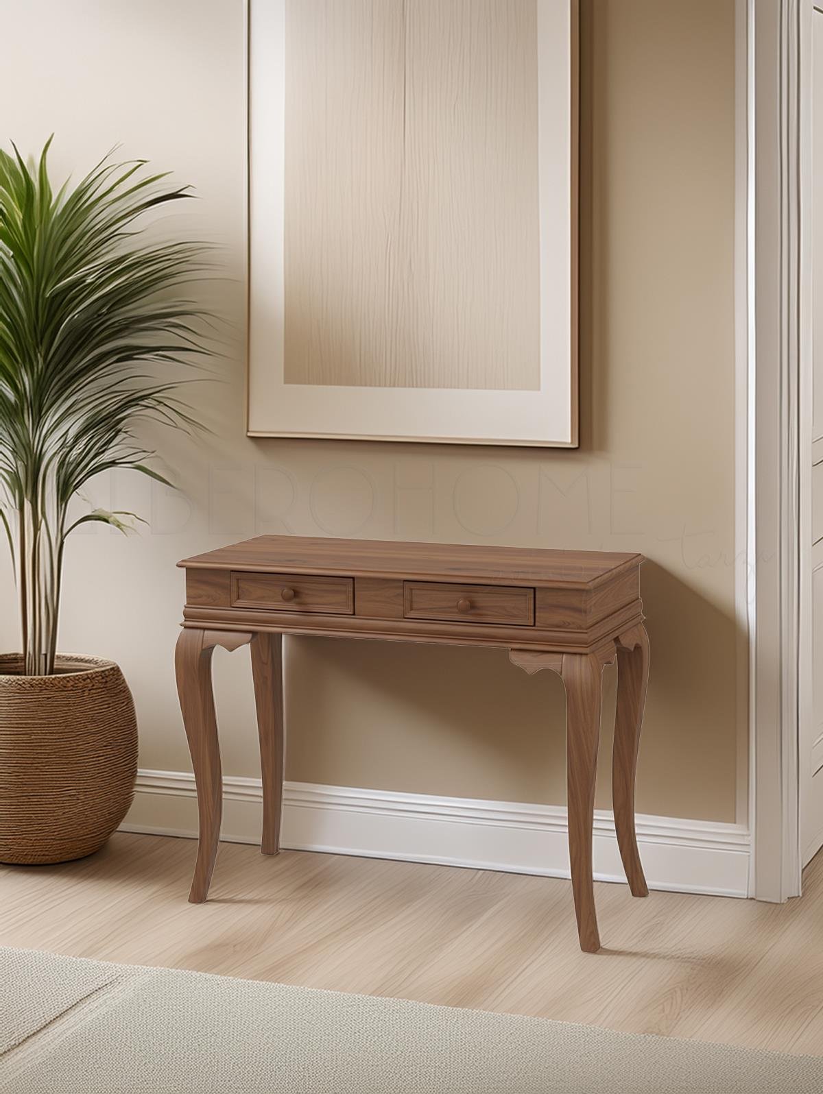 Vera Doğal Ahşap Dresuar 100 Cm – Rustik Country Tasarım