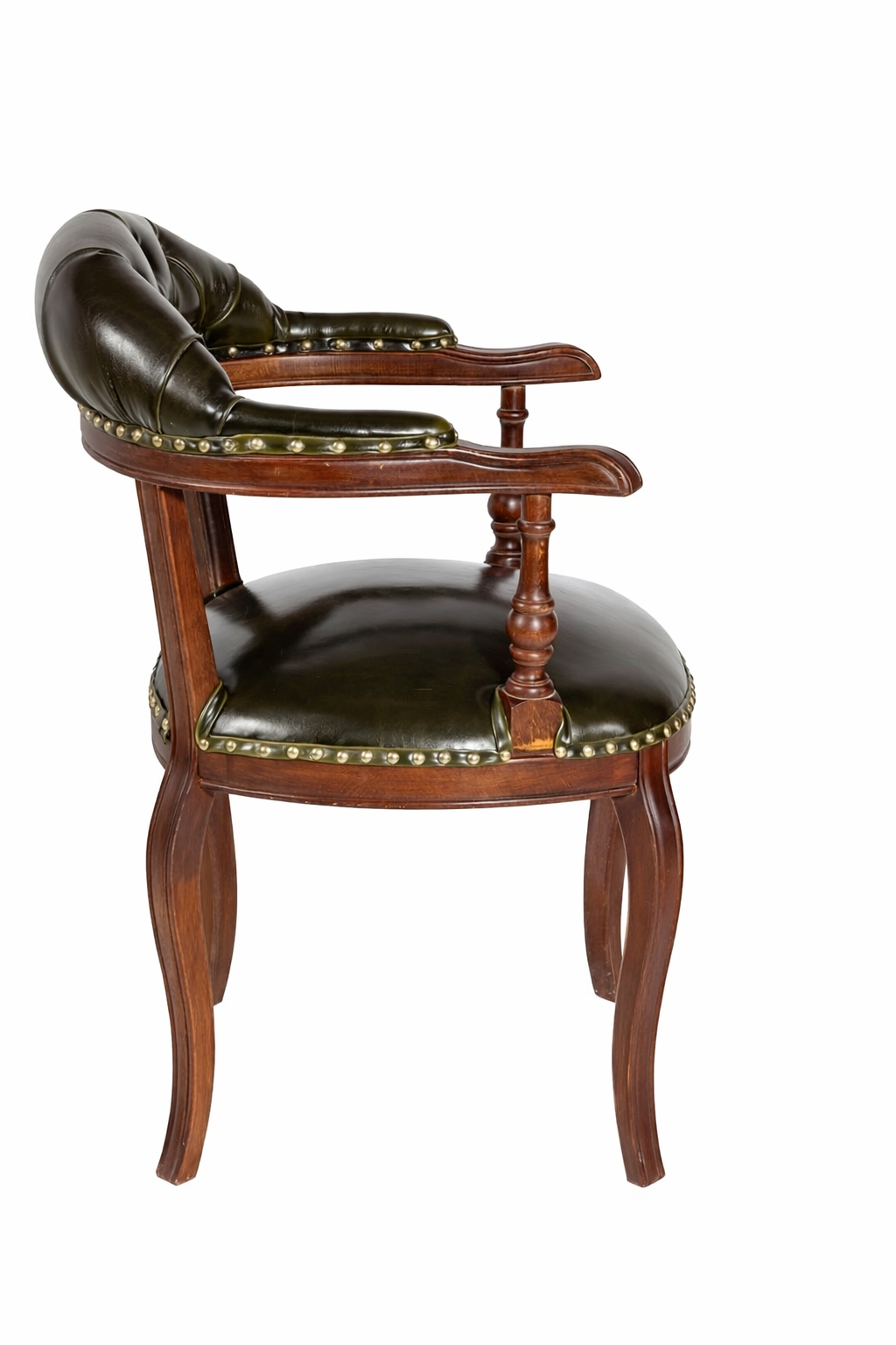 Vİctoria Natural Ahşap Ceviz Renk Kayın Sandalye Suni Deri Döşemeli Detaylı İşçilik Modern Şık Tasarım