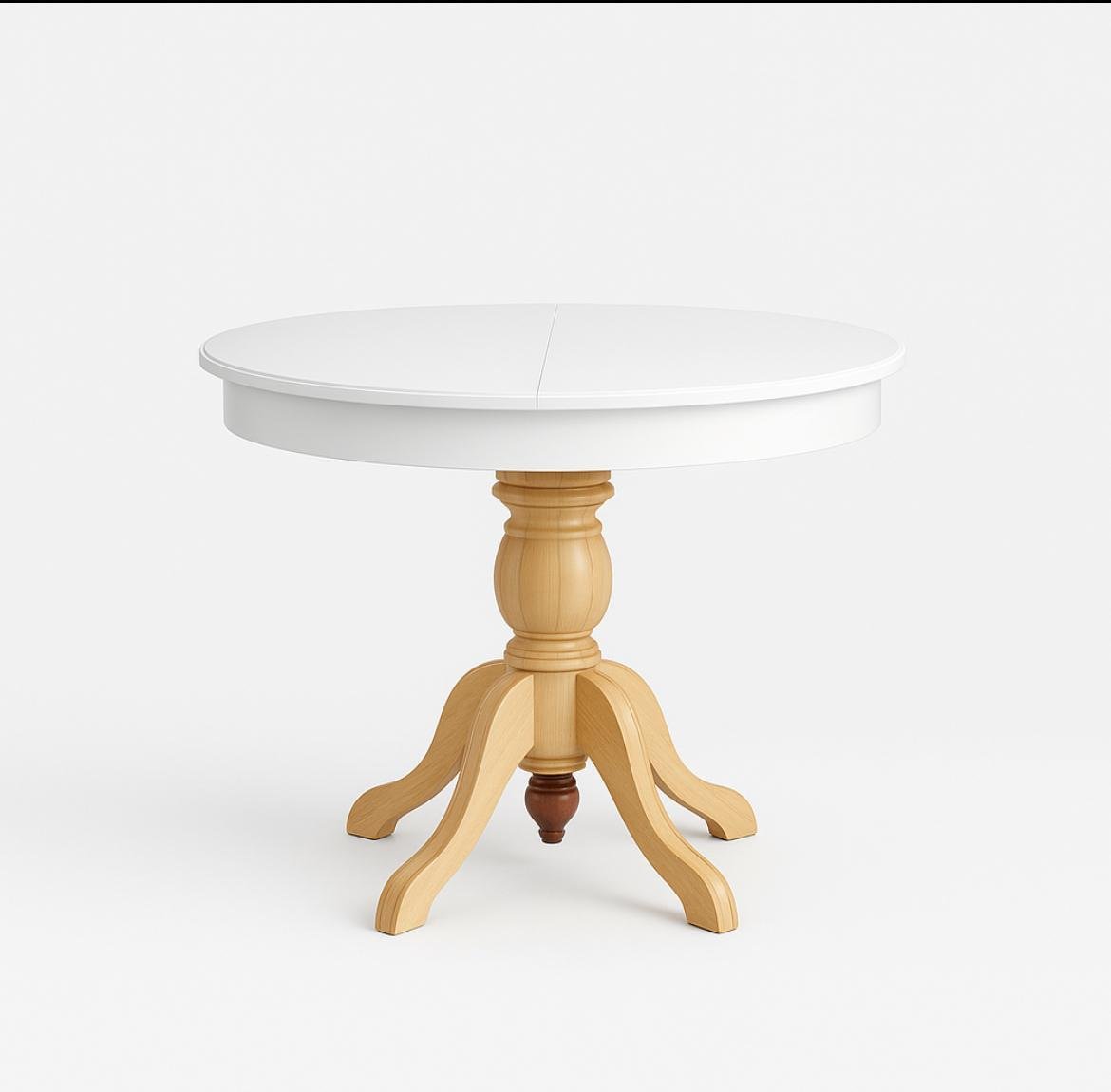 Yuvarlak Açılır Masa 100x100