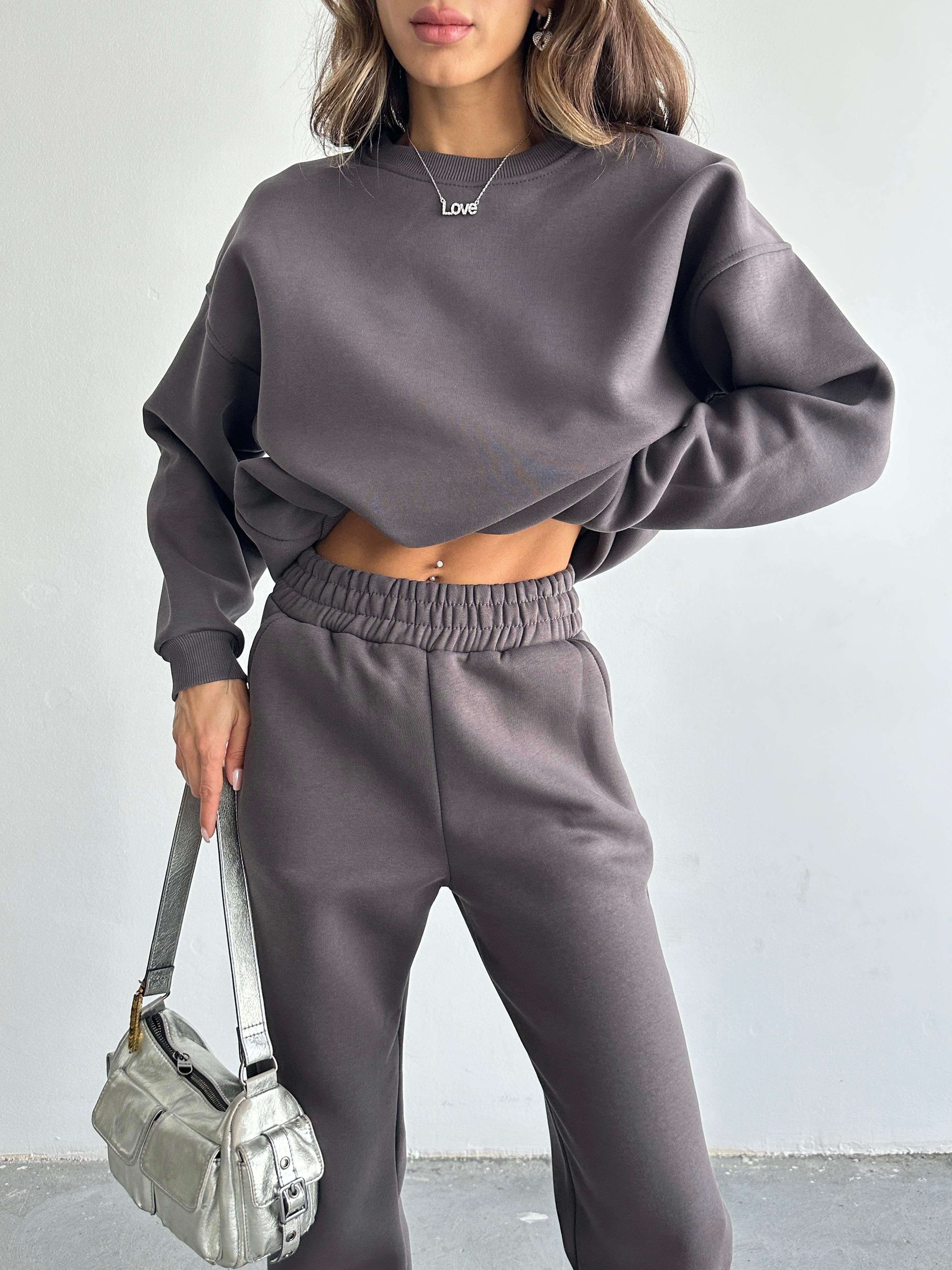Danna Oversize Antrasit Eşofman Takımı