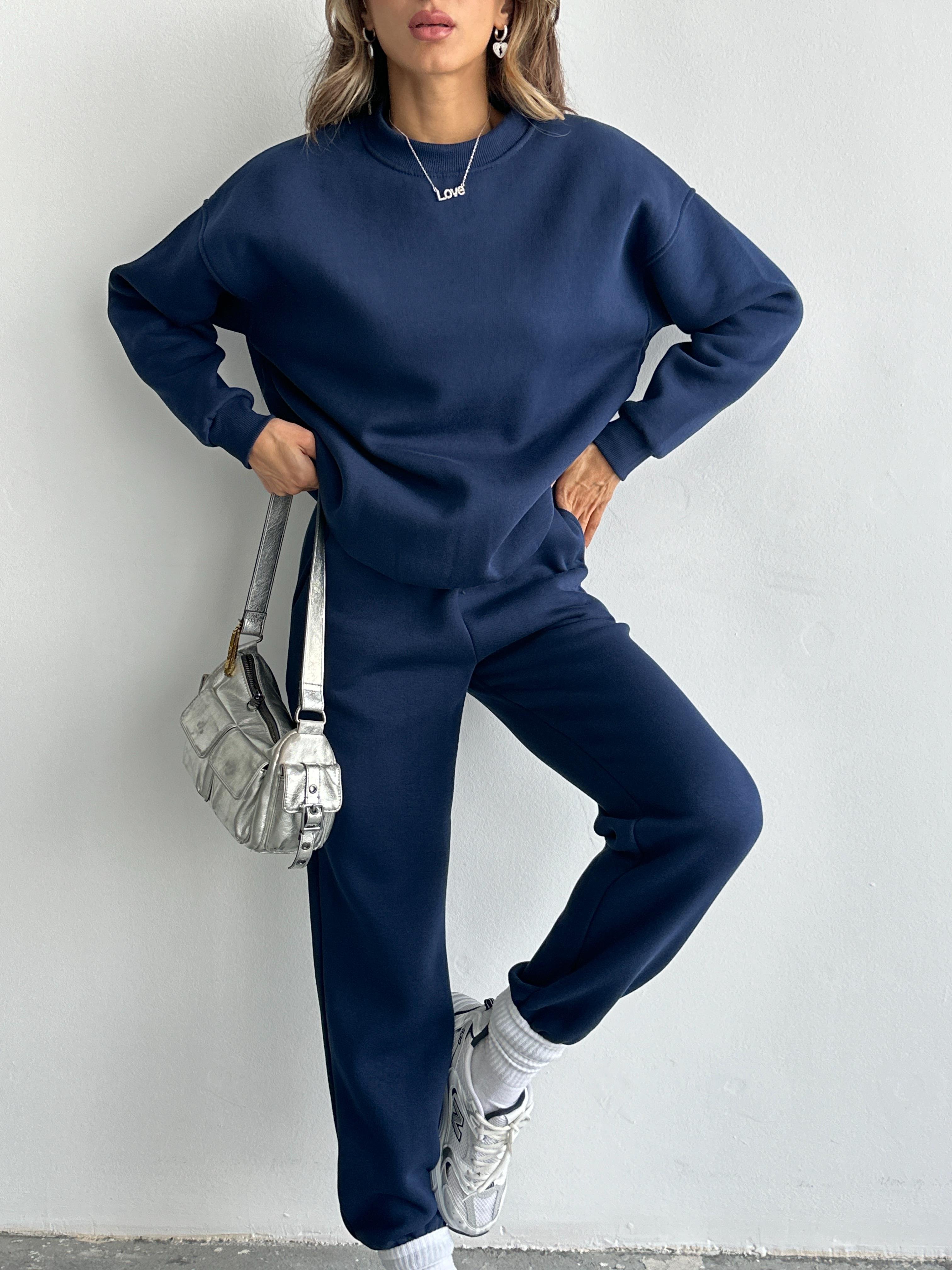 Danna Oversize Lacivert Eşofman Takımı