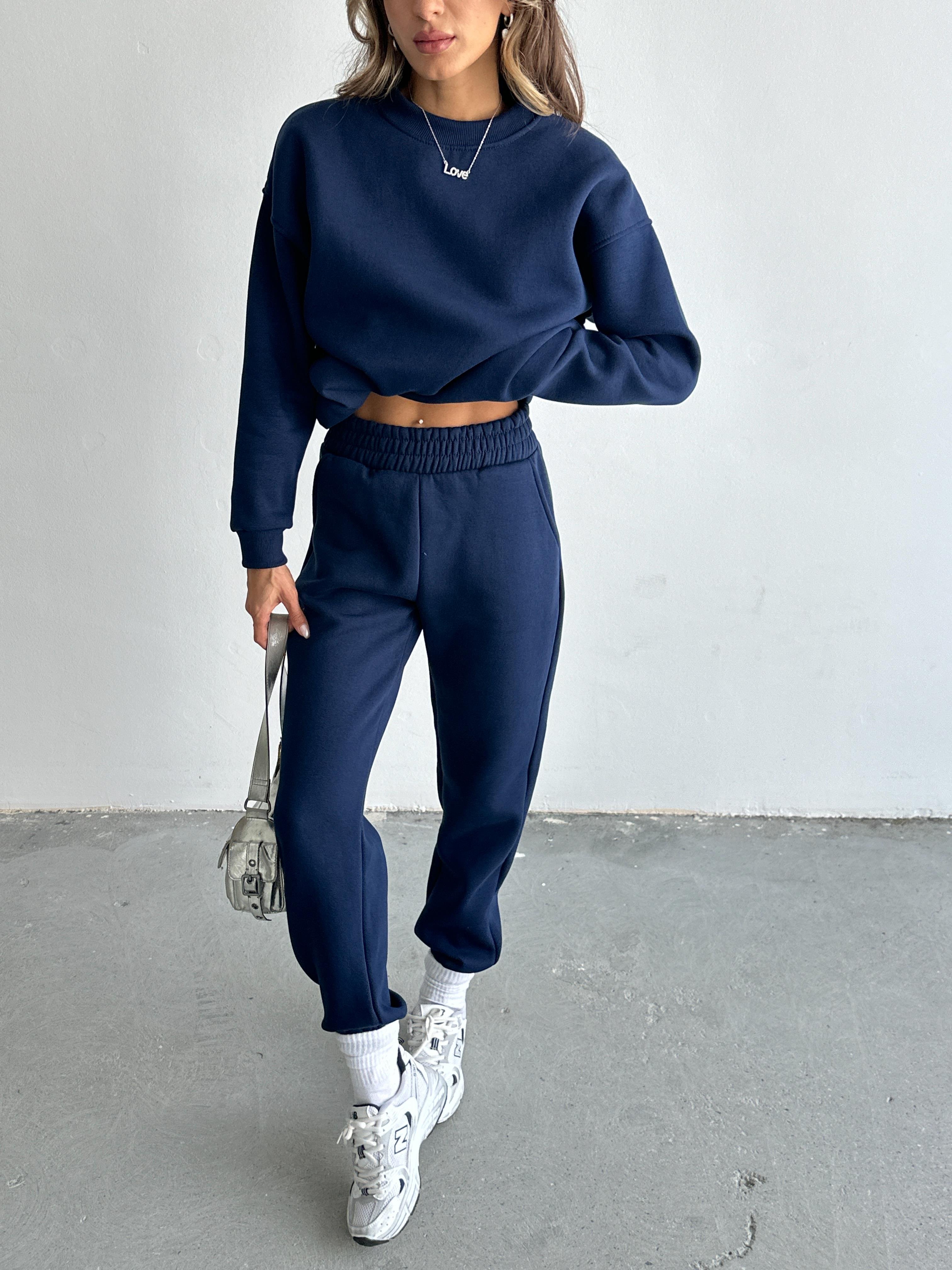 Danna Oversize Lacivert Eşofman Takımı